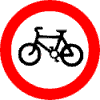 Road Sign No Cycling