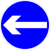 Road Sign Turn Left